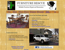 Tablet Screenshot of furniturerescue.com